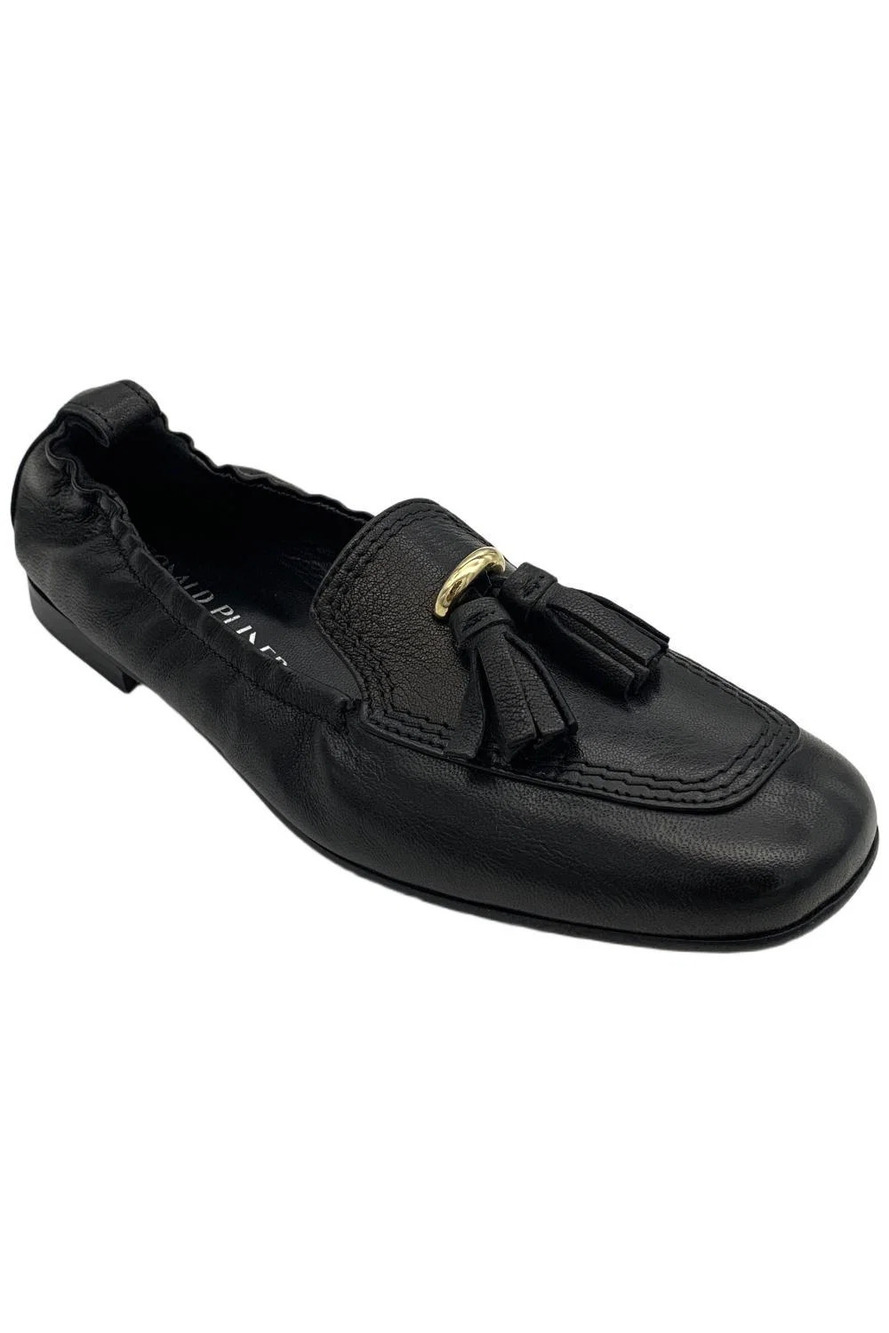 Donald Pliner Women's Dessie Nappa Slip On Flats Black - Medium